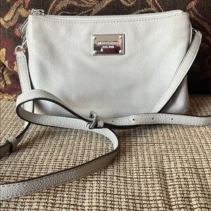 Michael Kors Grey Leather Crossbody Bag!!!